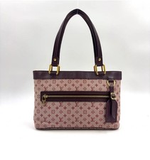 Louis Vuitton Lucille PM Tote – Monogram Mini Cerise – Pink Canvas Brown Leather