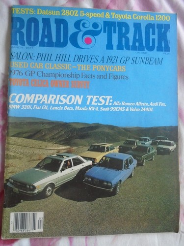 Road track mar 1977 datsun - track,