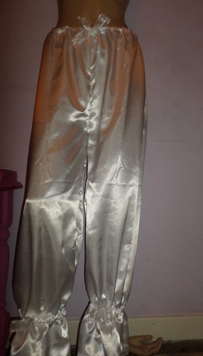 White satin lace - satin, long