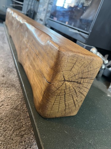 Solid wood mantel beam - wood,