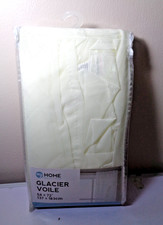 NET CURTAINS GLACIER VOILE  Cream 137 x 183cm