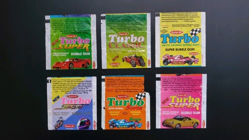 Turbo kent mix gum wrappers - mix,