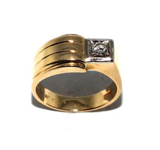 Gents mens 18ct yellow gold - gents/mens,