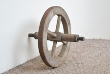 Vintage old wooden wheelbarrow