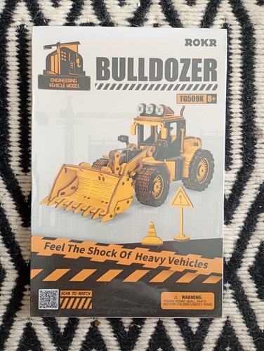 Rokr wooden puzzles bulldozer - rokr,