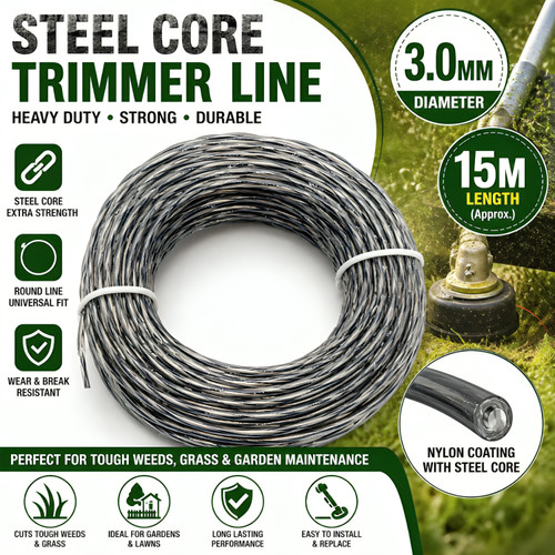Heavy duty steel strimmer - steel,