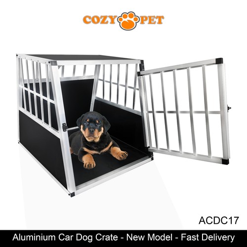 Car dog cage aluminium cozy - aluminium,