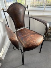 1950s Stitched Leather Chair