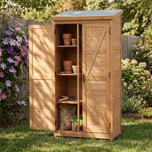 Outdoor wooden storage - outdoor, shed