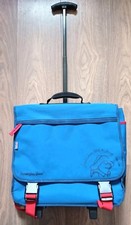 Paddington Bear Backpack Trolley Travel School Laptop Holiday With Wheels Blue