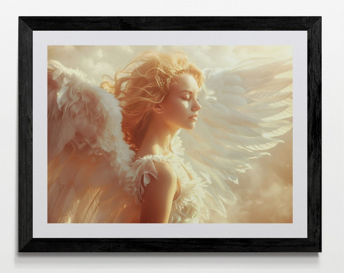 Angel framed canvas picture - angel,