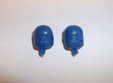 Greenhills Blue Repro Heads for Scalextric Motorbike & Sidecar - NEW - G940