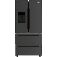 Beko GNE460520DVPZ HarvestFresh™ 84cm Frost Free American Fridge Freezer Black