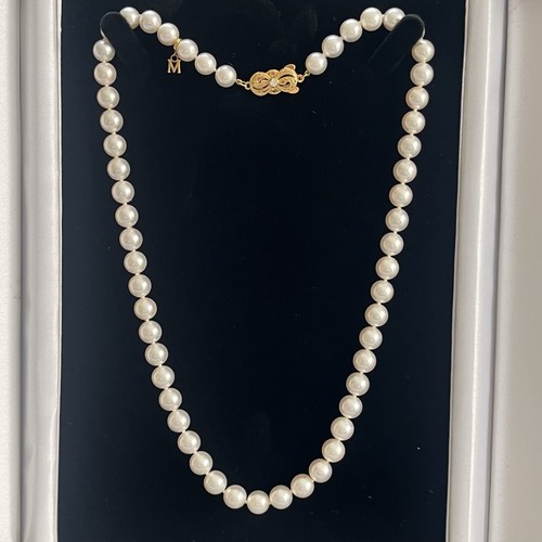 Mikimoto 18k gold diamond - mikimoto,