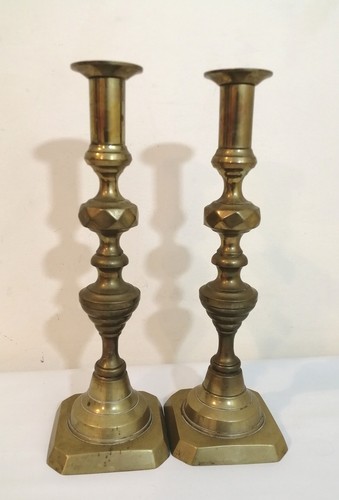 Vintage brass candlesticks - x,