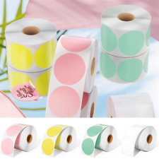 50mmx50mm Direct Thermal Labels 750Labels/Roll Round Name Sticker Self-Adhesive