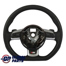 Steering Wheel Audi A3 8P TT 8J S-line NEW Black Leather Flat Bottom 8J0419091H