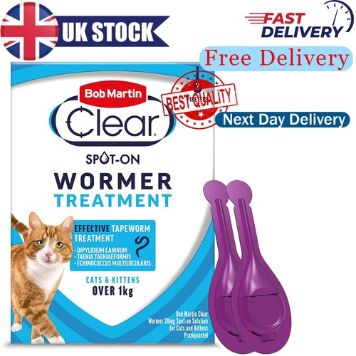 Clear spot wormer for cats - on,