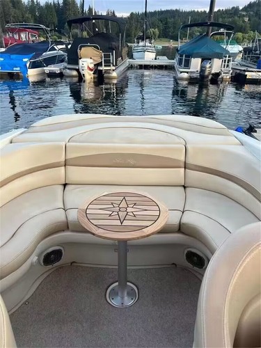 Boat round teak table - boat, top
