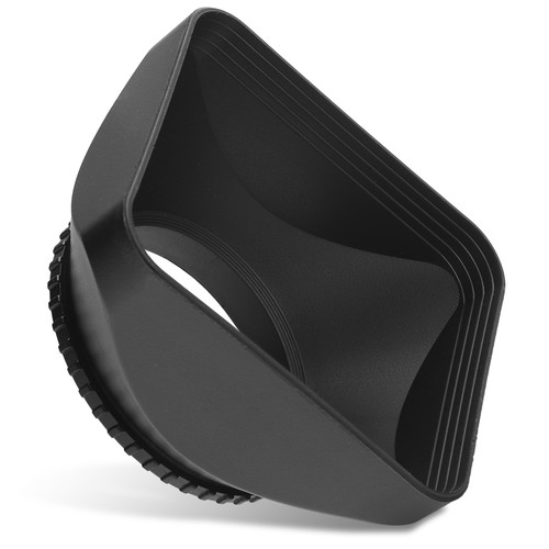 Square universal lens - universal, hood