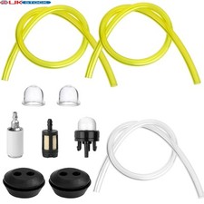 Universal Fuel Line Hose Tube Fuel Primer Bulb Kit For Strimmers Chainsaws Mower