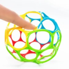 Baby Sensory Toy Soft Grasping Ball with Bell Rattle Early Education Teething