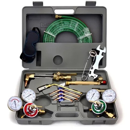 Oxygen and acetylene gas - and,