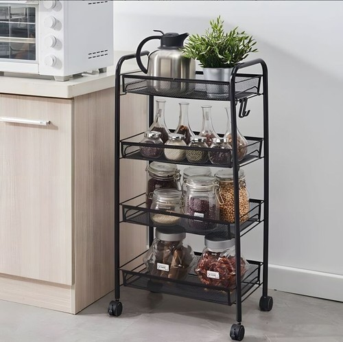 Folding storage trolley cart - folding,