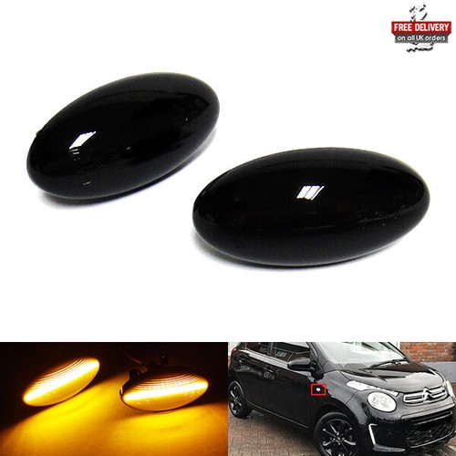 Black side indicator led - black,