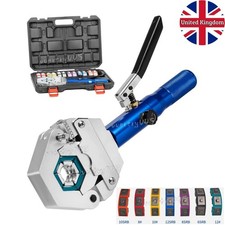 Hydraulic A/C Hose Crimper PVC Rubber Hose Crimping Kit Hand Pump New
