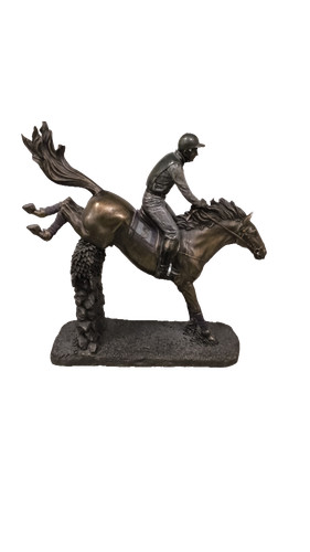 Horse racing jockey figurine - racing,