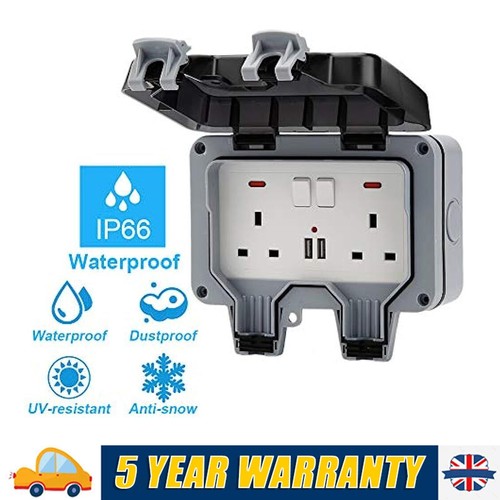Ip66 waterproof outdoor 13a - waterproof,