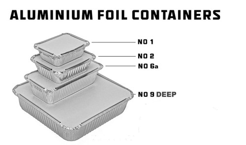 Aluminium foil food containers - aluminium,