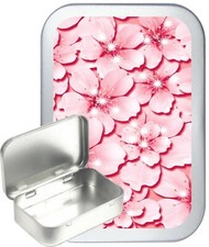Pink Floral Flower Silver