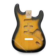 Stratocaster Guitar Body SSS – Tobacco Burst – 2 Piece American Alder