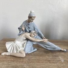 Rare Large Lladro Ballerina & Jester Figurine ."closing Scene". 1974. 