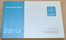 Mercedes Benz Omnibus Bus O 305 307 Motor 407 Elektrik Betriebsanleitung 1980