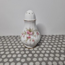 Paragon Fine Bone China Pepper Pot With Pink Roses Decoration