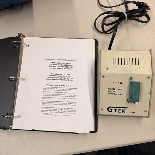 Vintage gtek 9000 eprom - vintage,
