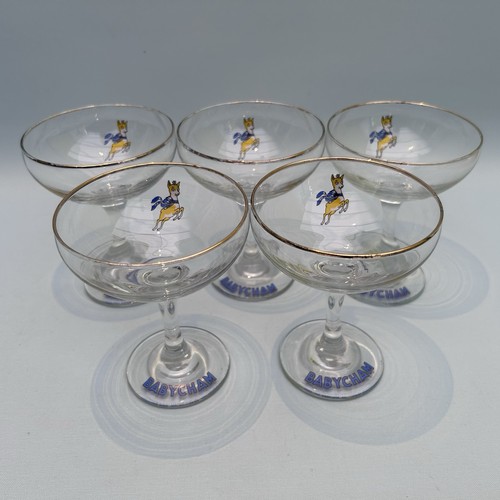 Vintage babycham glasses 5 - babycham, x