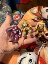 2 1/4" Fisher Price Imaginext Dinosaurs Caveman Action Figure Lot Of 3 Vintage