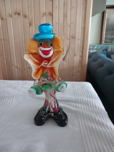 Murano glass clown figurine - murano,