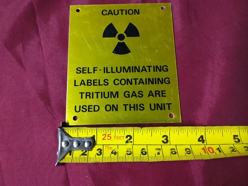 Military tritium gas warning - ,,