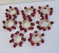 Cranberry Red Crystal & Brass