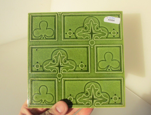 Antique ceramic tile - ceramic, vintage