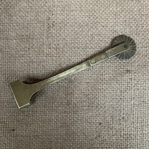 Brass pastry crimper jigger - brass,