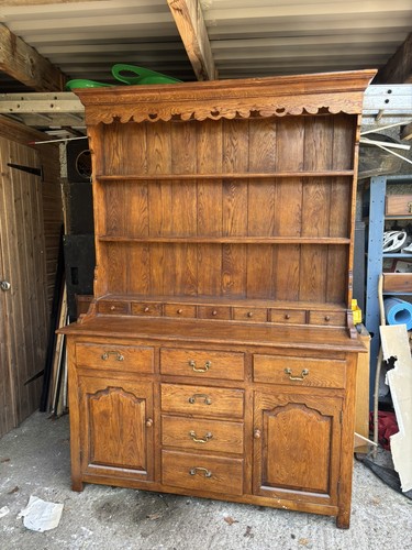 Solid oak welsh dresser large - welsh,