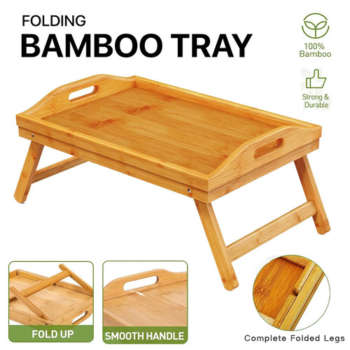 Brown wooden lap tray - wooden,