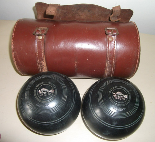 Vintage dunlop lawn bowls - vintage,