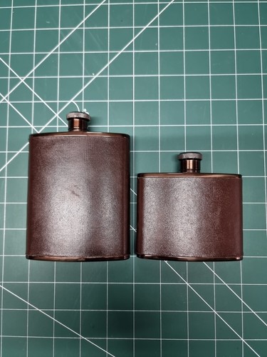 Stainless steel hip flask - steel, 4oz